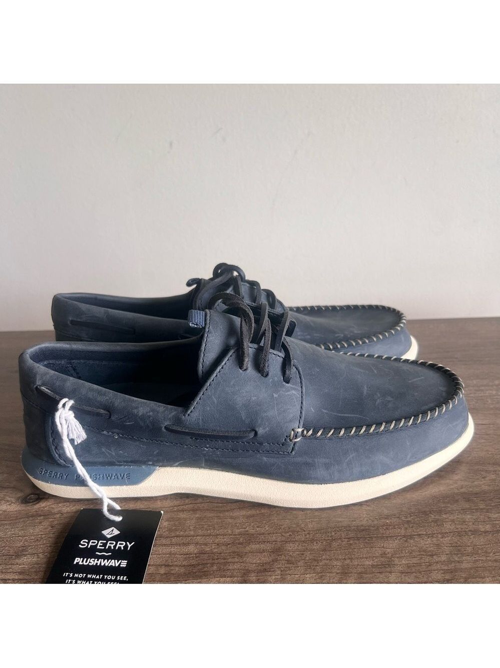 Sperry Men's Plushwave Navy 2.0 Boat Shoe Size 10 #084A